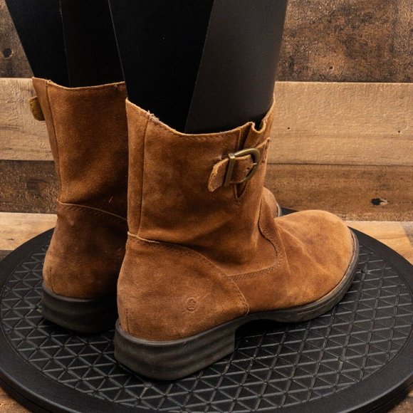 Born Shoes Born Brown Leather Womens Boots Ankle Business Casual